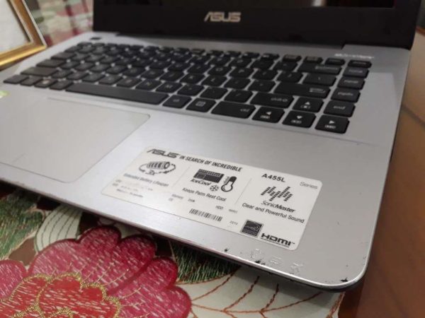 Asus A455L i5 Haswell 2,7GHzTurbo GeForce GT 820M 2GB Ram 4GB 14in DVD-RW [SOLD-Out] - Image 2