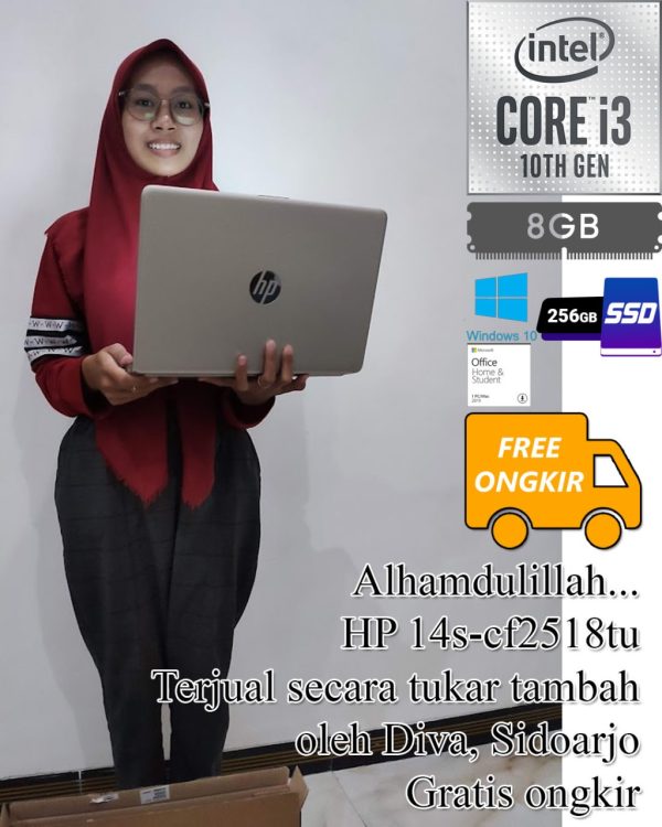 HP 14s-cf2518tu Core i3-10110U Ram 8GB SSD 256GB NVMe Win 10 OHS 2019 [Sold-Out] - Image 3