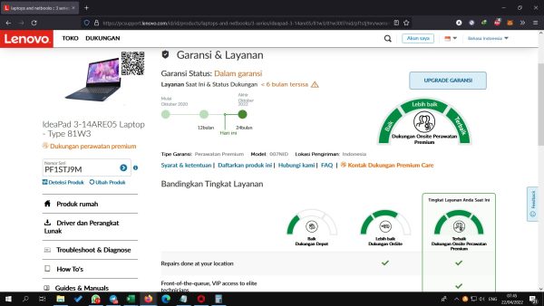 Lenovo IdeaPad Slim 3 14ARE05 Ryzen 3 4300U Ram 8 GB SSD 512GB Garansi [Sold-Out] - Image 6